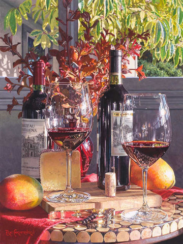 Valent-Wine Glass Painting — Let's Paint