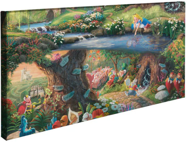 Disney - Alice in Wonderland gallery wrapped canvas from Thomas Kinkade Studios