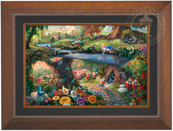 Disney Alice in Wonderland - Limited Edition Canvas from Thomas Kinkade Studios.