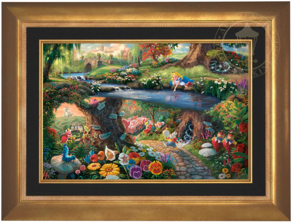 Disney Alice in Wonderland - Limited Edition Canvas from Thomas Kinkade Studios.