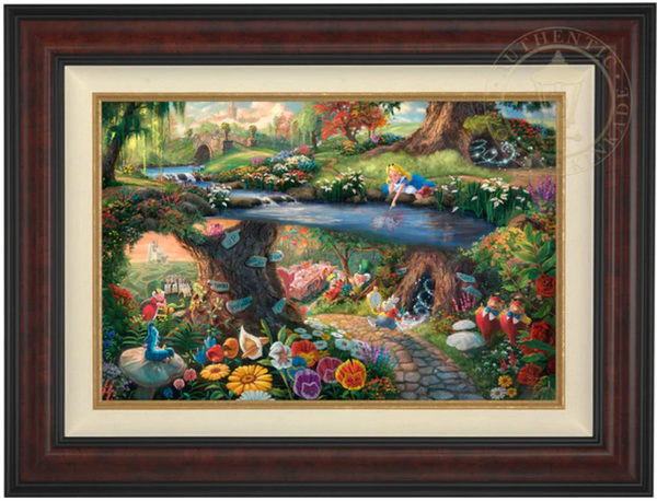 Disney Alice in Wonderland - Limited Edition Canvas from Thomas Kinkade Studios.