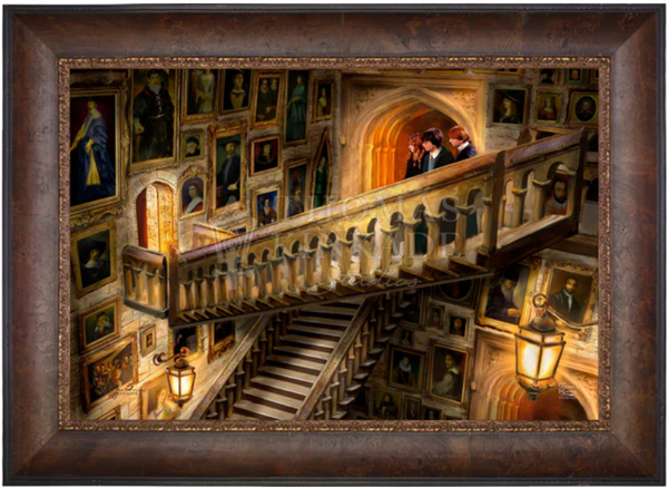 Harry Potter Hogwarts Castle Grand Staircase custom framing