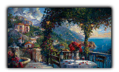 Steven Quartly’s "Cinque Terre Sunset" limited edition on canvas