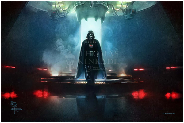 Darkness Has Arrived - Darth Vader Limited Edition Canvas art from Thomas Kinkade Studios.