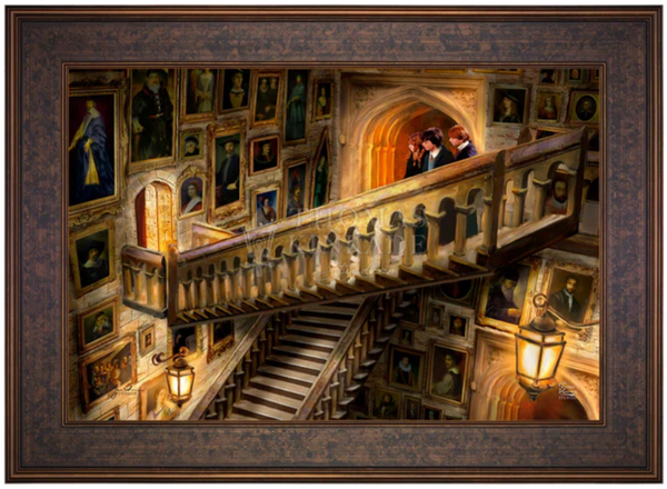 Harry Potter Hogwarts Castle Grand Staircase custom framing