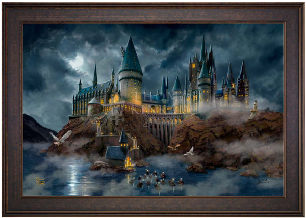 Harry Potter Hogwarts Castle - Thomas Kinkade Studios Limited Edition Canvas - Framed