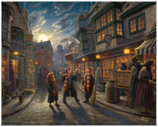 Harry Potter™ Diagon Alley™ by Thomas Kinkade Studios captures the Wizarding World of Harry Potter™.