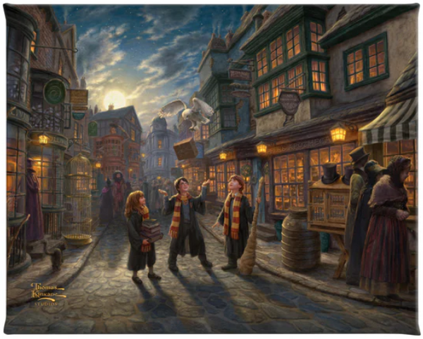 Harry Potter™ Diagon Alley™ by Thomas Kinkade Studios captures the Wizarding World of Harry Potter™.