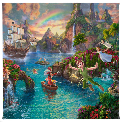 Peter Pan's Never Land Gallery Wrapped Canvas from Thomas Kinkade Studios