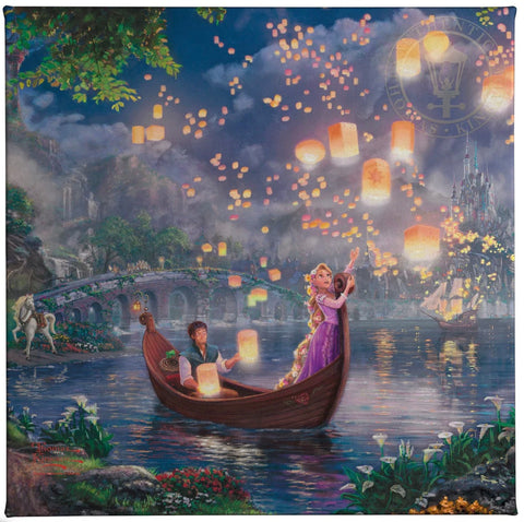 Disney Tangled Gallery Wrapped Canvas available from Thomas Kinkade Studios