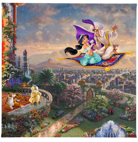 Disney Aladdin Gallery Wrapped Canvas available from Thomas Kinkade Studios