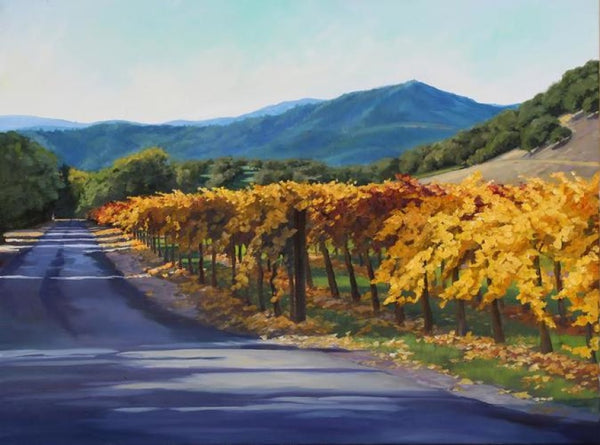 Late Light on the Vines Limited Edition Artwork by Susan Hoehn