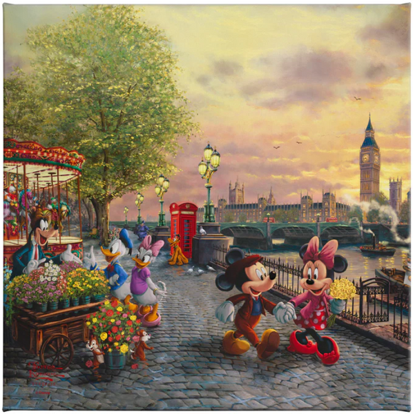 Disney's Mickey & Minnie in London - Gallery Wrapped Canvas