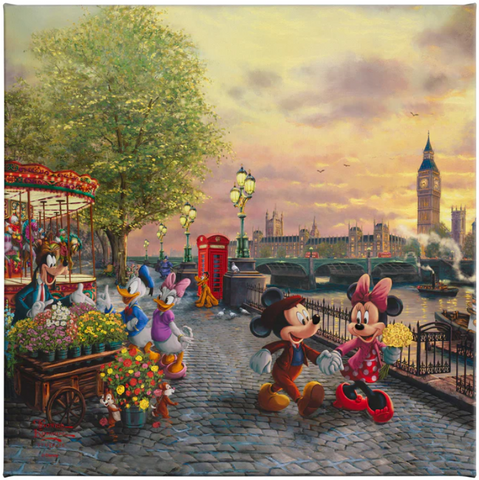 Disney's Mickey & Minnie in London - Gallery Wrapped Canvas