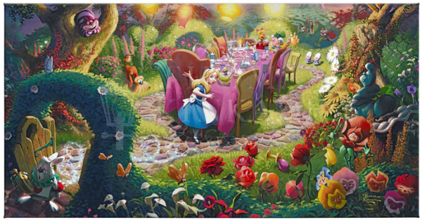 Mad Hatter's Tea Party from Disney's Alice in Wonderland - canvas print