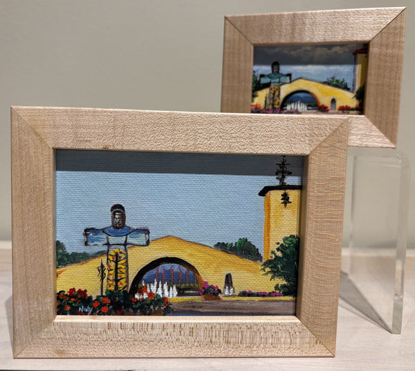 Robert Mondavi Winery of the Napa Valley miniature original by Karen Neely