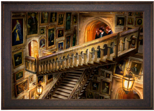 Harry Potter Hogwarts Castle Grand Staircase custom framing