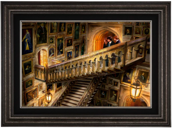 Harry Potter Hogwarts Castle Grand Staircase custom framing