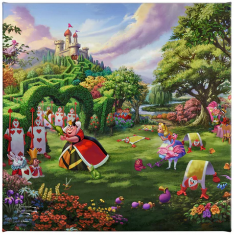 Disney's Alice in Wonderland - Queen of Hearts Canvas Print from Thomas Kinkade Studios.