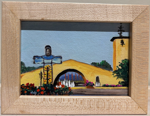 Robert Mondavi Winery of the Napa Valley miniature original by Karen Neely