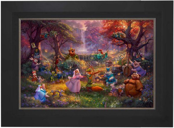 Robin Hood Limited Edition Canvas from Thomas Kinkade Studios - City Black Frame ST