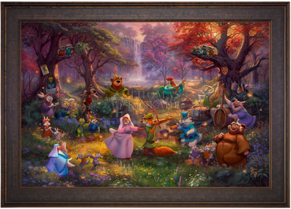 Robin Hood Limited Edition Canvas from Thomas Kinkade Studios - Gallery Bronze Petite ST