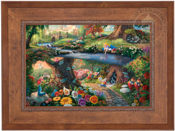 Disney Alice in Wonderland - Limited Edition Canvas from Thomas Kinkade Studios.