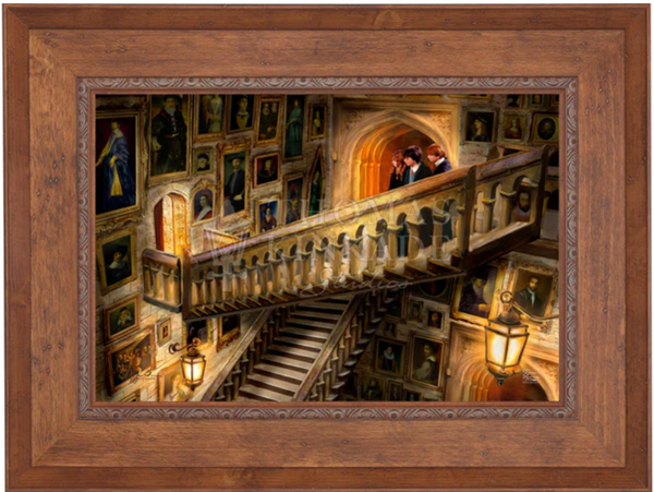 Harry Potter Hogwarts Castle Grand Staircase custom framing