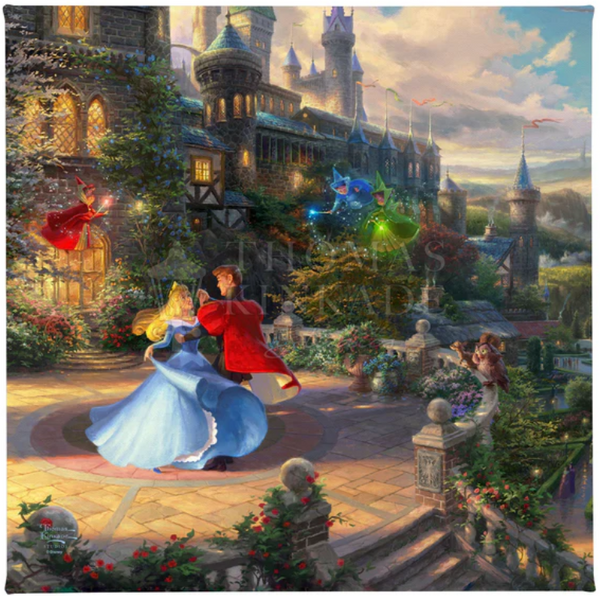 Disney Sleeping Beauty gallery wrapped canvas available from Thomas Kinkade Studios