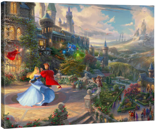 Disney Sleeping Beauty gallery wrapped canvas available from Thomas Kinkade Studios