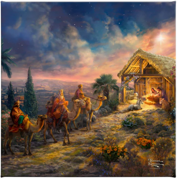 Away in the Manger Gallery Wrapped Canvas by Thomas Kinkade Studios.