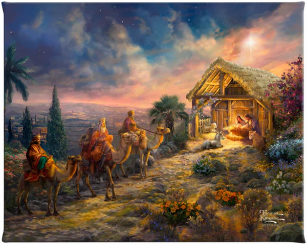 Away in the Manger Gallery Wrapped Canvas by Thomas Kinkade Studios.