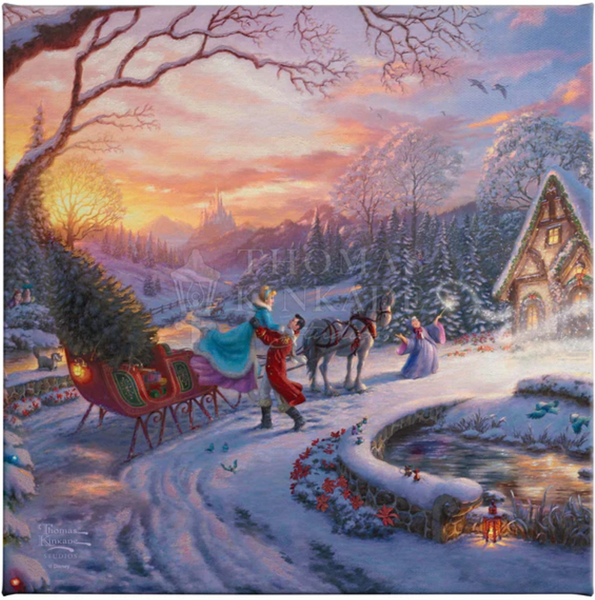 Disney Cinderella Bringing Home the Tree - Gallery Wrapped Canvas Prints