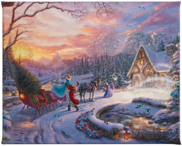 Disney Cinderella Bringing Home the Tree - Gallery Wrapped Canvas Prints