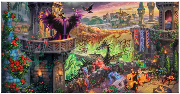 Disney Maleficent from Sleeping Beauty - canvas print from Thomas Kinkade Studios