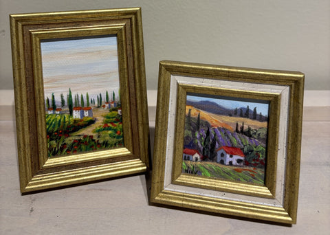 Tuscany miniature originals by Karen Neely