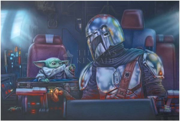 The Mandalorian - Two for the Road Limited Edition Canvas by Monte Moore from Thomas Kinkade Studios