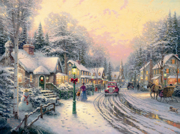 Village Christmas limited edition by Thomas Kinkade - Christmas Cottage VIII