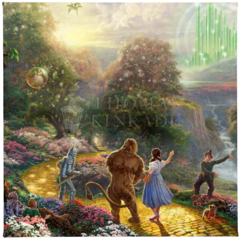 Dorothy Discovers the Emerald City - Wizard of Oz - canvas print by Thomas Kinkade Studios.