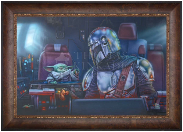 The Mandalorian - Two for the Road Limited Edition Canvas by Monte Moore from Thomas Kinkade Studios