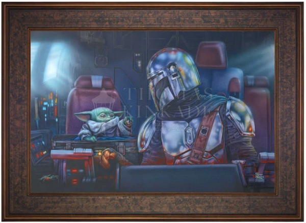 The Mandalorian - Two for the Road Limited Edition Canvas by Monte Moore from Thomas Kinkade Studios