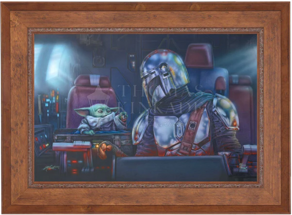 The Mandalorian - Two for the Road Limited Edition Canvas by Monte Moore from Thomas Kinkade Studios