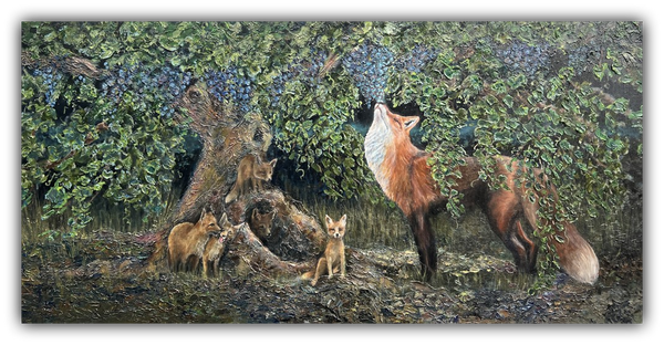 Tender is the Night - 24 x 48" original oil by Gail Chandler