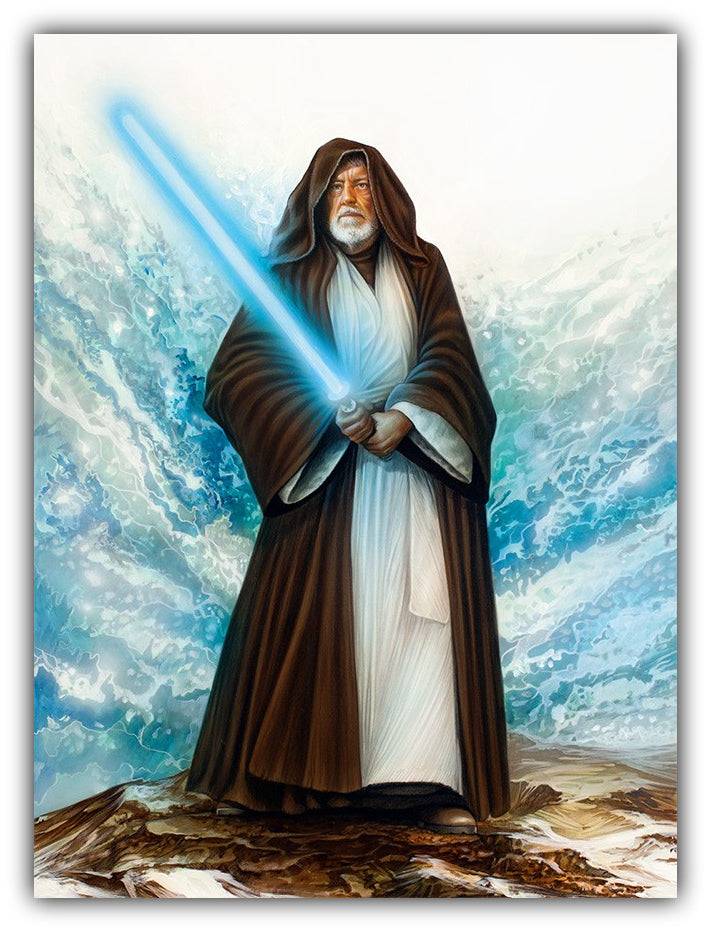 Obi Wan - The Master – Original by Monte Moore captures Obi-Wan Kenobi from Star Wars.