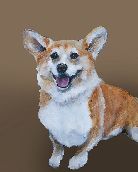 Paint by Numbers: Watercolor Corgi